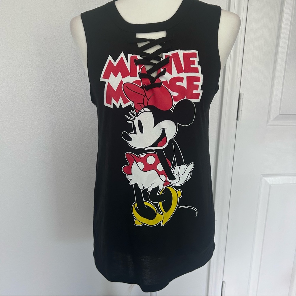 Disney Minnie Mouse Criss Cross Sleeveless Shirt Woman's M 7/9
#0197